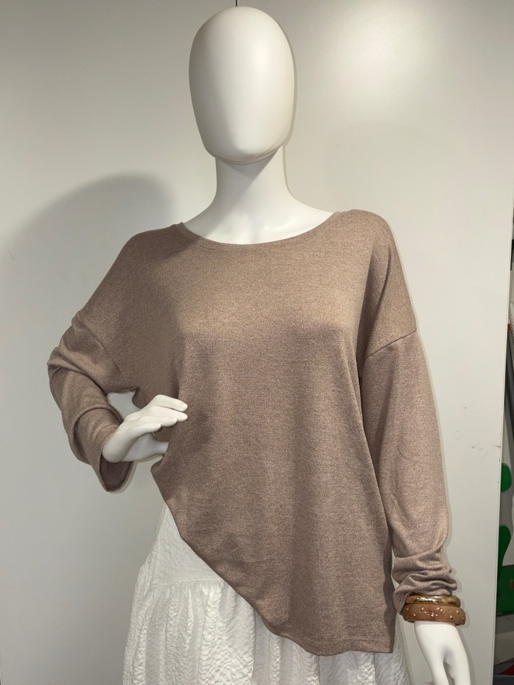 Banana Republic Taupe Oversized Knit Tunic